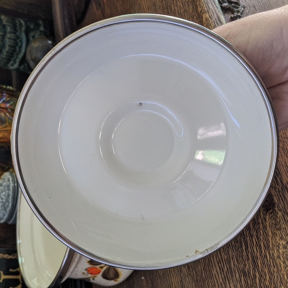 Vintage Sanko Ware 1970s Enamelware Saucepan - Picture 6 of 8